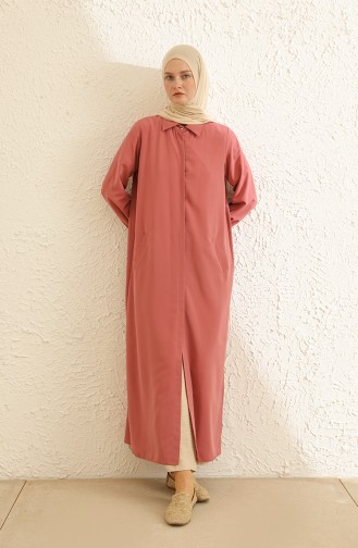 Cepli Uzun Tunik 0126-01 Gül Kurusu