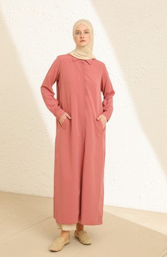 Cepli Uzun Tunik 0126-01 Gül Kurusu