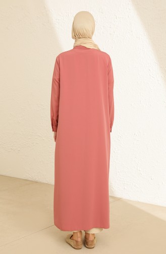 Cepli Uzun Tunik 0126-01 Gül Kurusu