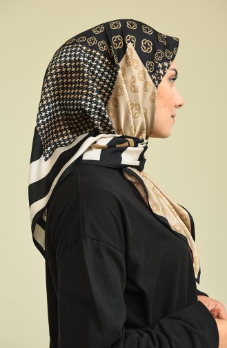 Aker Twill Eşarp 7940-795-912 Siyah Gold