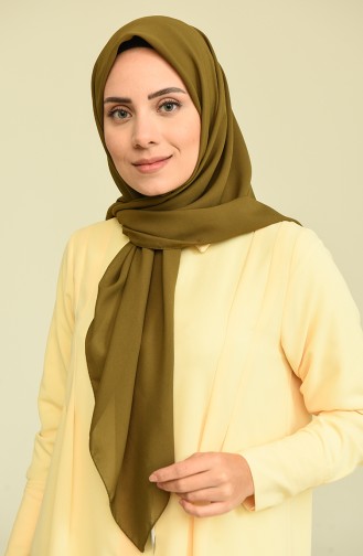 Krep Eşarp 15289-19 Asker Yeşil