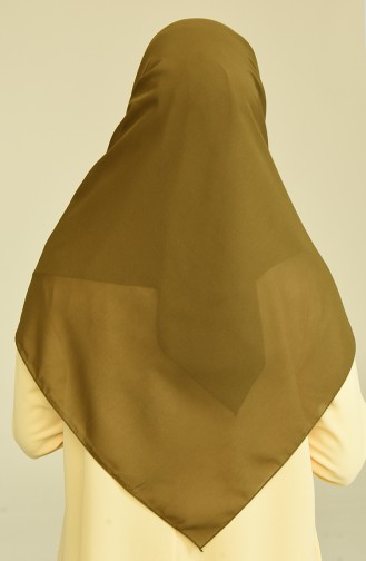 Krep Eşarp 15289-19 Asker Yeşil