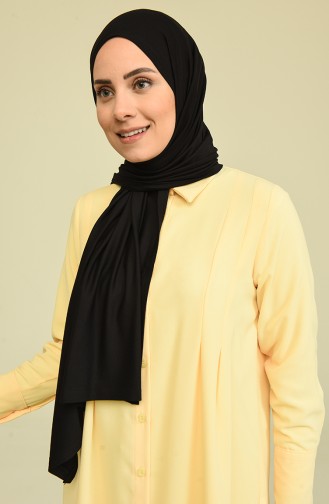 Pure Scarfs Combed Shawl Pny1-12 Black 1-12