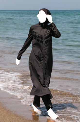 Maillot de Bain Hijab Noir 65