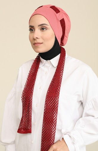 Beige-Rose Bonnet 30099-01