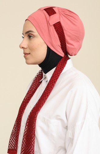 Beige-Rose Bonnet 30099-01