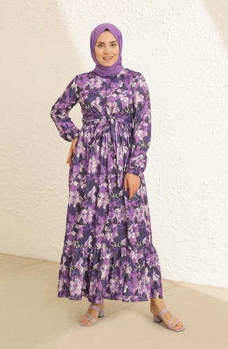 Robe Hijab Lila 3801A-03