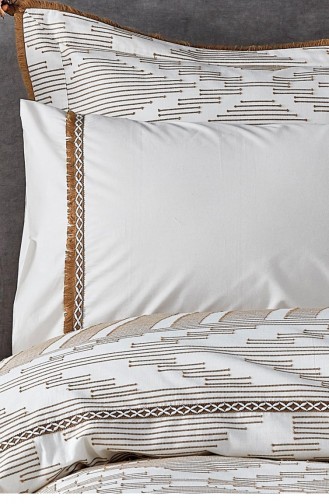 Ecocotton Colossae Çift Kişilik Nevresim Takımı 100 Organik Pamuk Jakarlı Sarı 200X220 Cm Sarı