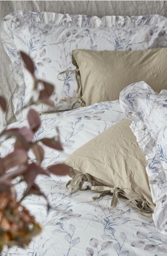 Ecocotton Karina Çift Kişilik Nevresim Takımı 100 Pamuk Ütü İstemeyen Baskılı 200X220 Cm Baskılı