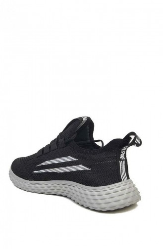 Papuçcity Awdx 02167 Unisex Çocuk Günlük Sneaker Spor Ayakkabı Siyah Gri