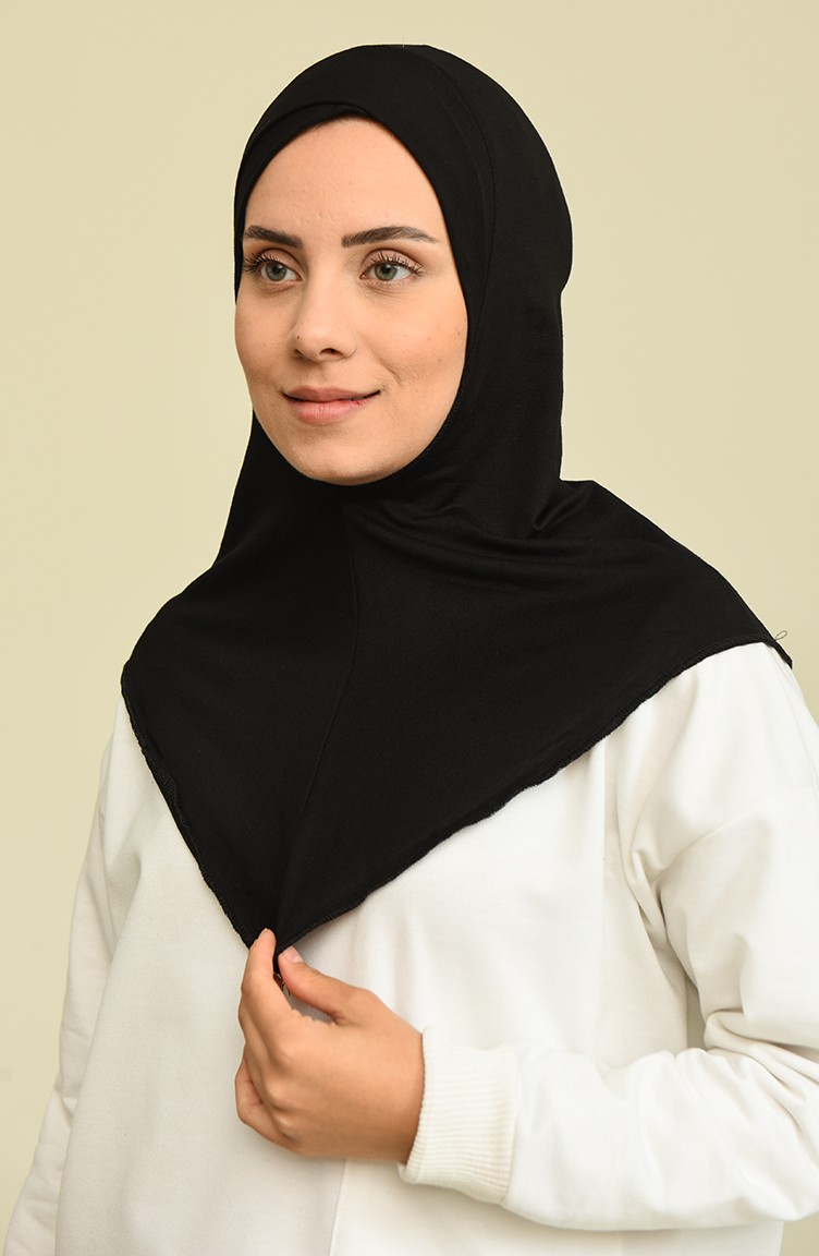 Tofisa Boyunluklu Penye Bone 30070-03 Siyah