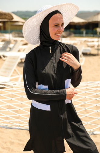 Black Modest Swimwear 21410-01