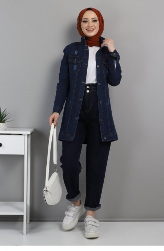 Denim Blue Jackets 6033.Koyu Kot