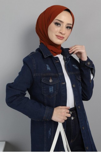 Denim Blue Jackets 6033.Koyu Kot