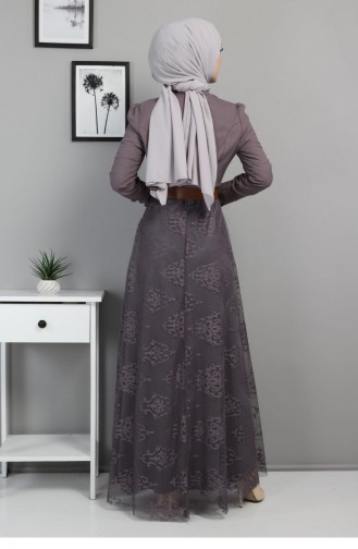 Anthrazit Hijab Kleider 8649.Antrasit