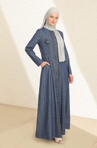 Navy Blue Abaya 12316