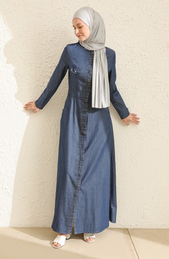 Navy Blue Abaya 12316