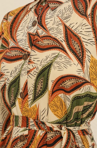 فستان أصفر خردل 2348-03