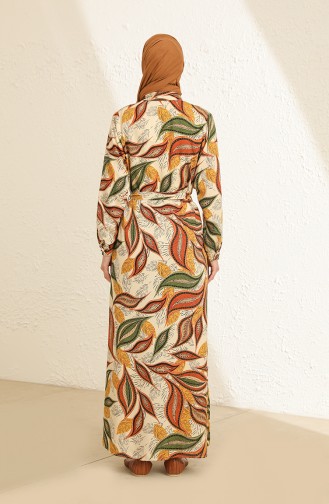 فستان أصفر خردل 2348-03