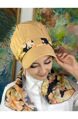 Orange Praktischer Turban 1414MAYŞAP14-01