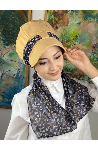 Black Ready to Wear Turban 1414MAYŞAP14-02