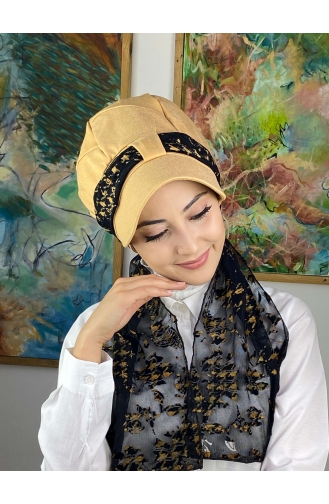 Black Ready to wear Turban 1414MAYŞAP14-04