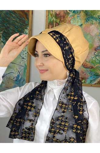 Schwarz Praktischer Turban 1414MAYŞAP14-04