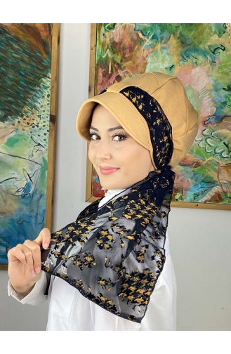 Schwarz Praktischer Turban 1414MAYŞAP14-04