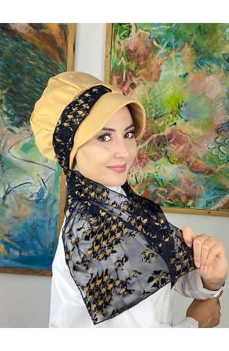 Schwarz Praktischer Turban 1414MAYŞAP14-04