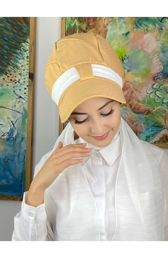 White Ready to Wear Turban 1414MAYŞAP14-05
