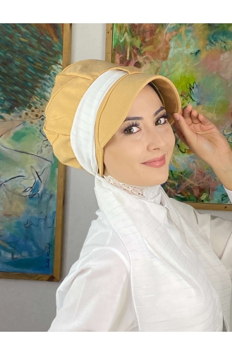 White Ready to wear Turban 1414MAYŞAP14-05