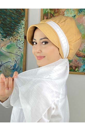White Ready to Wear Turban 1414MAYŞAP14-05
