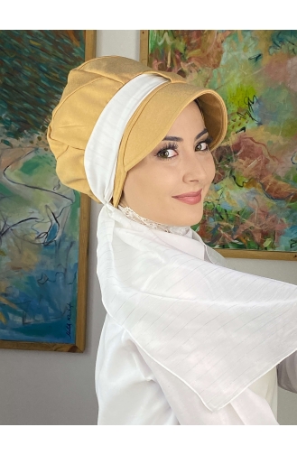 White Ready to Wear Turban 1414MAYŞAP14-05