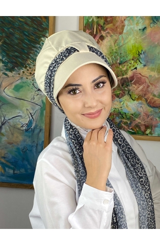 Schwarz Praktischer Turban 814MAYŞAP08-01