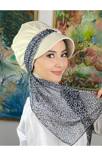 Schwarz Praktischer Turban 814MAYŞAP08-01