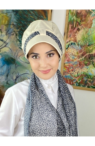 Schwarz Praktischer Turban 814MAYŞAP08-01