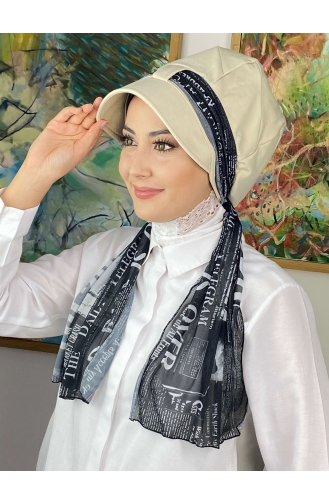 Schwarz Praktischer Turban 814MAYŞAP08-02