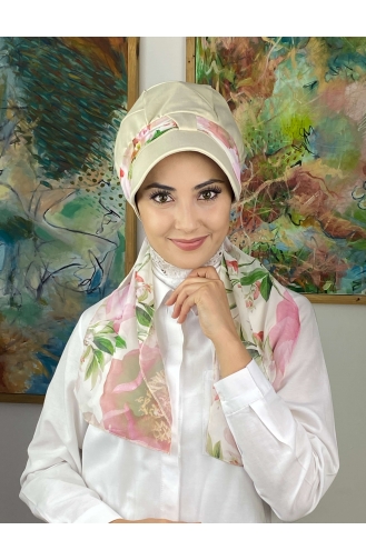 Pastel Pink Ready to Wear Turban 814MAYŞAP08-03