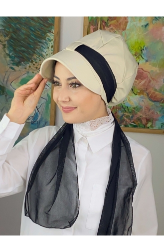 Black Ready to Wear Turban 814MAYŞAP08-06