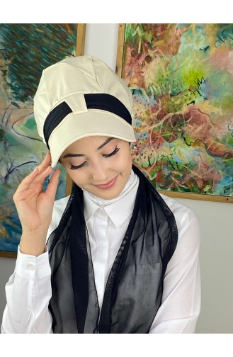 Schwarz Praktischer Turban 814MAYŞAP08-06