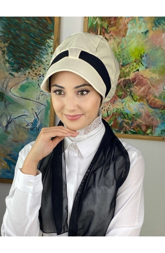 Black Ready to Wear Turban 814MAYŞAP08-06