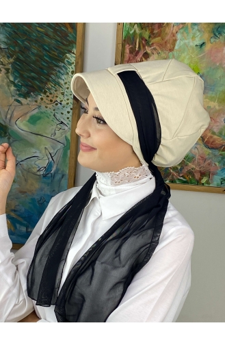 Black Ready to Wear Turban 814MAYŞAP08-06