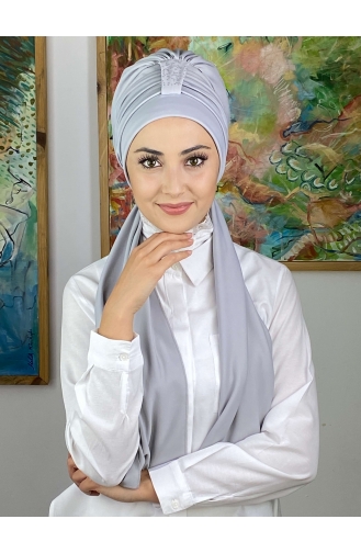 Turban Pret-a-Porter Gris clair 3214MAYŞAP32-02