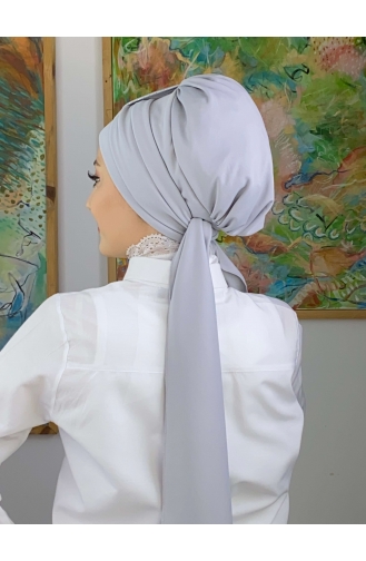 Light Gray Ready to Wear Turban 3214MAYŞAP32-02