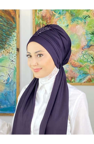 Purple Ready to Wear Turban 3214MAYŞAP32-03