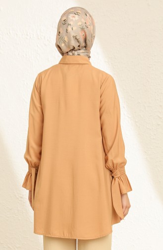 Taşlı Gömlek 2224-02 Camel
