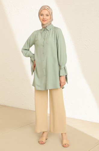 Chemise Vert menthe 2224-06