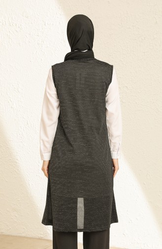 Schwarz Strickjacke 8482-01