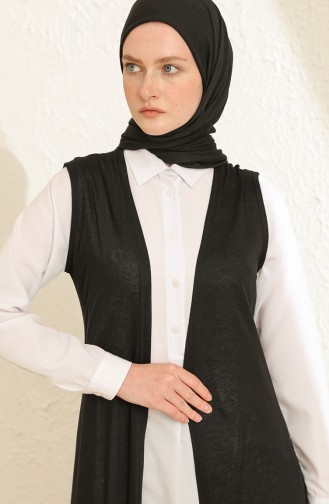 Black Gilet 8484-01