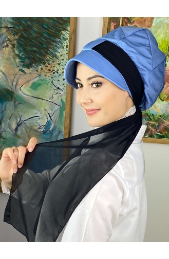 Schwarz Praktischer Turban 214MAYŞAP02-02